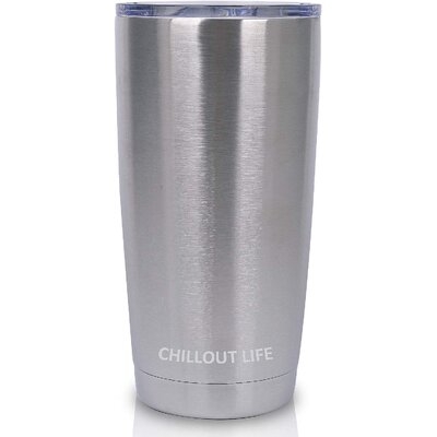 20 Oz Vacuum Insulated  Stainless Steel Travel Tumbler with Straw - Image 0