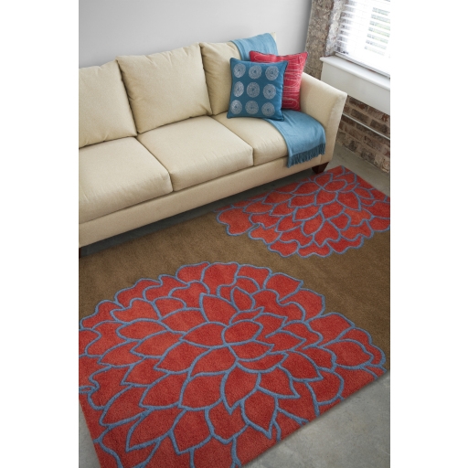 Artist Studio Red Indoor 9' x 13' Handmade Rug - Image 0