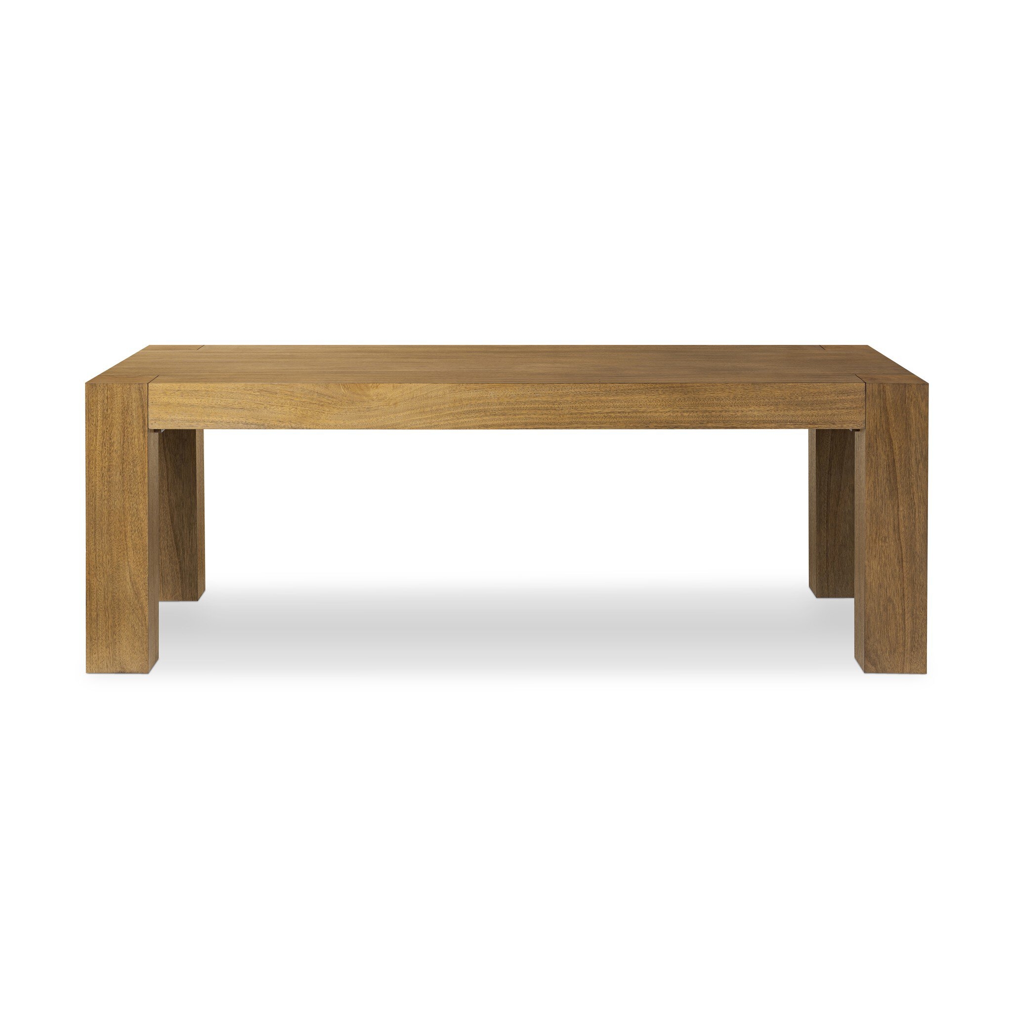 Emeli Dining Table 84" - Tawny Rubberwood Veneer - Image 1