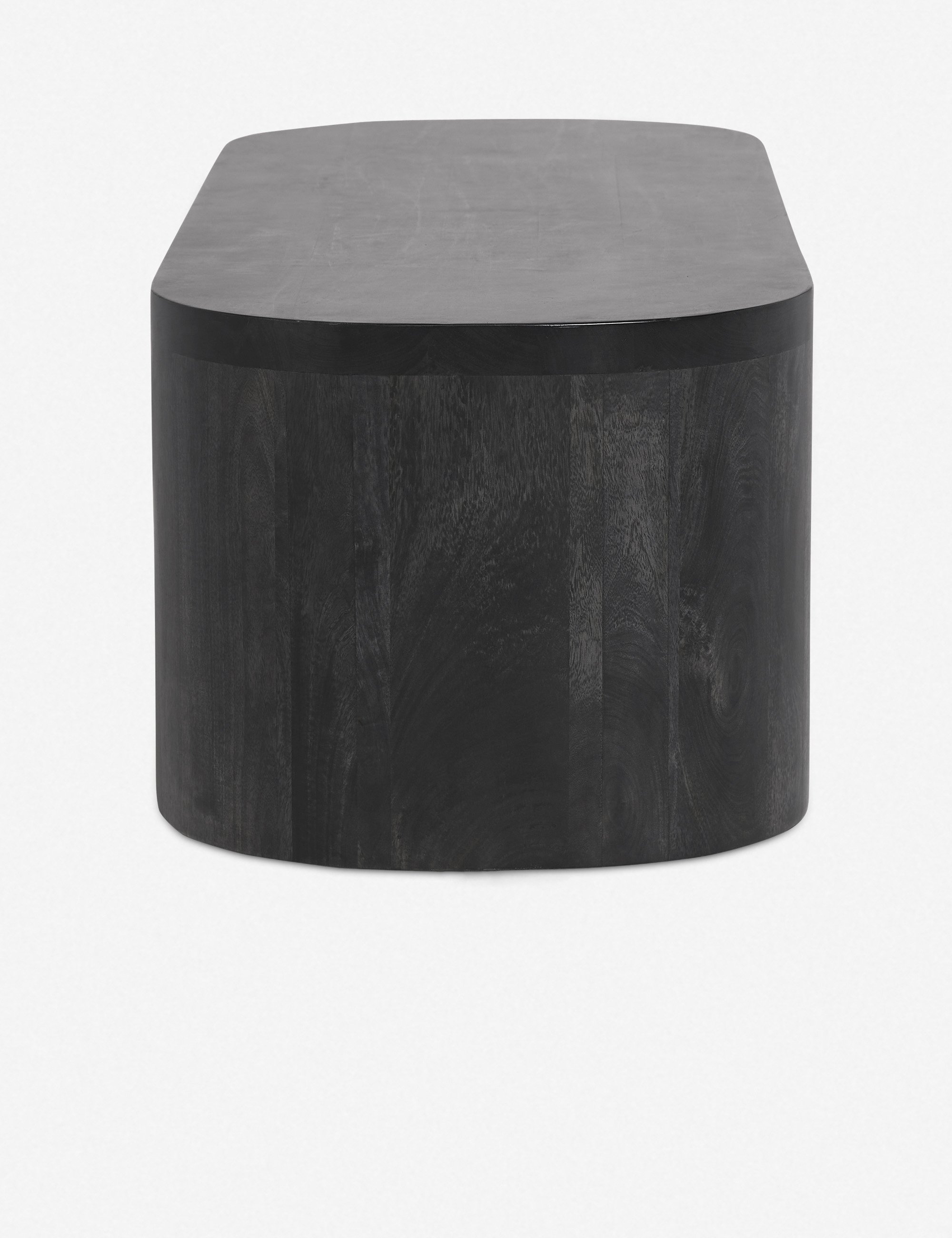 Luna Oval Coffee Table, Black - Image 3