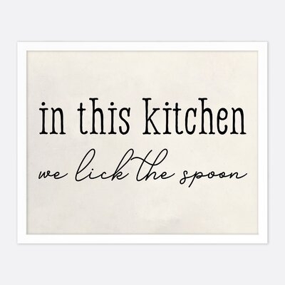 In This Kitchen - Unframed Wall Art Print_Cream - Image 0
