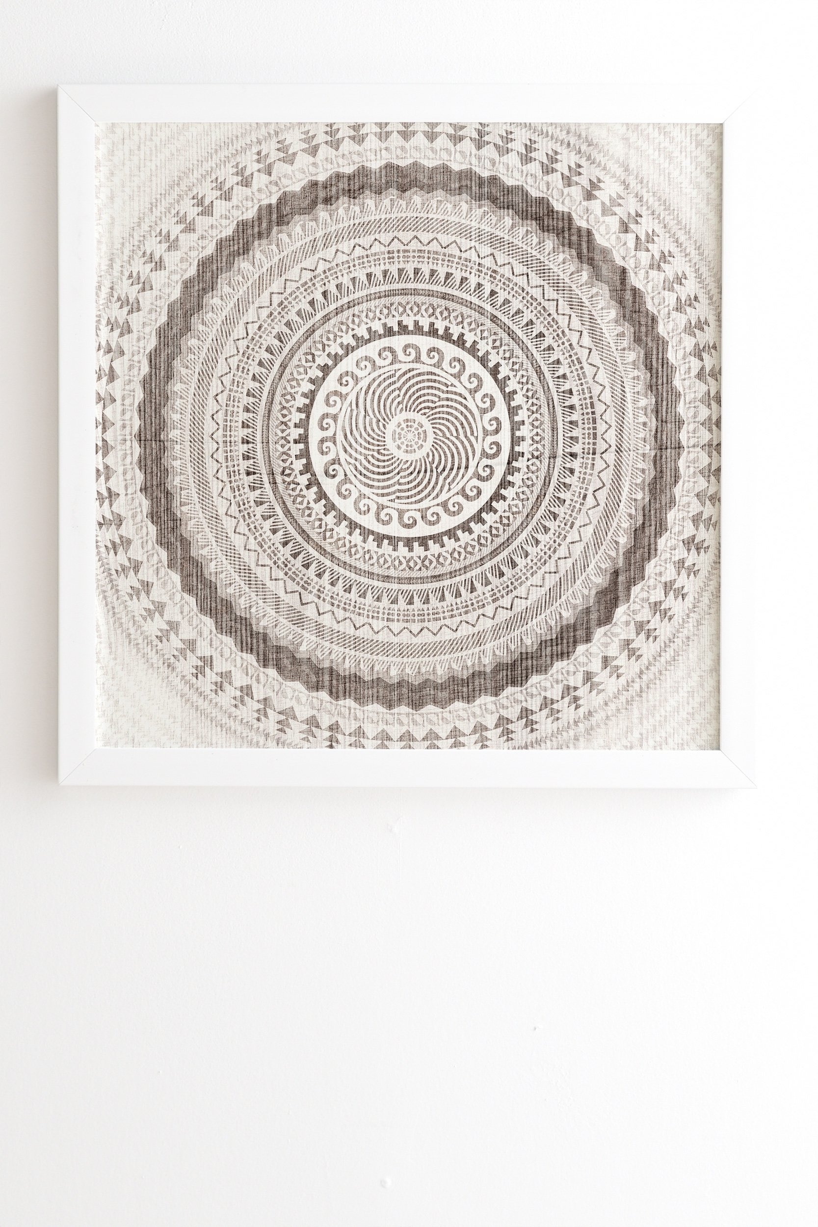 Iveta Abolina Winter Wheat White Framed Wall Art - 30" x 30" - Image 1