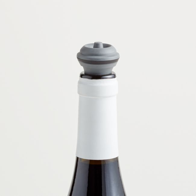 Vacu Vin ® Grey Wine Stoppers, Set of 2 - Image 0