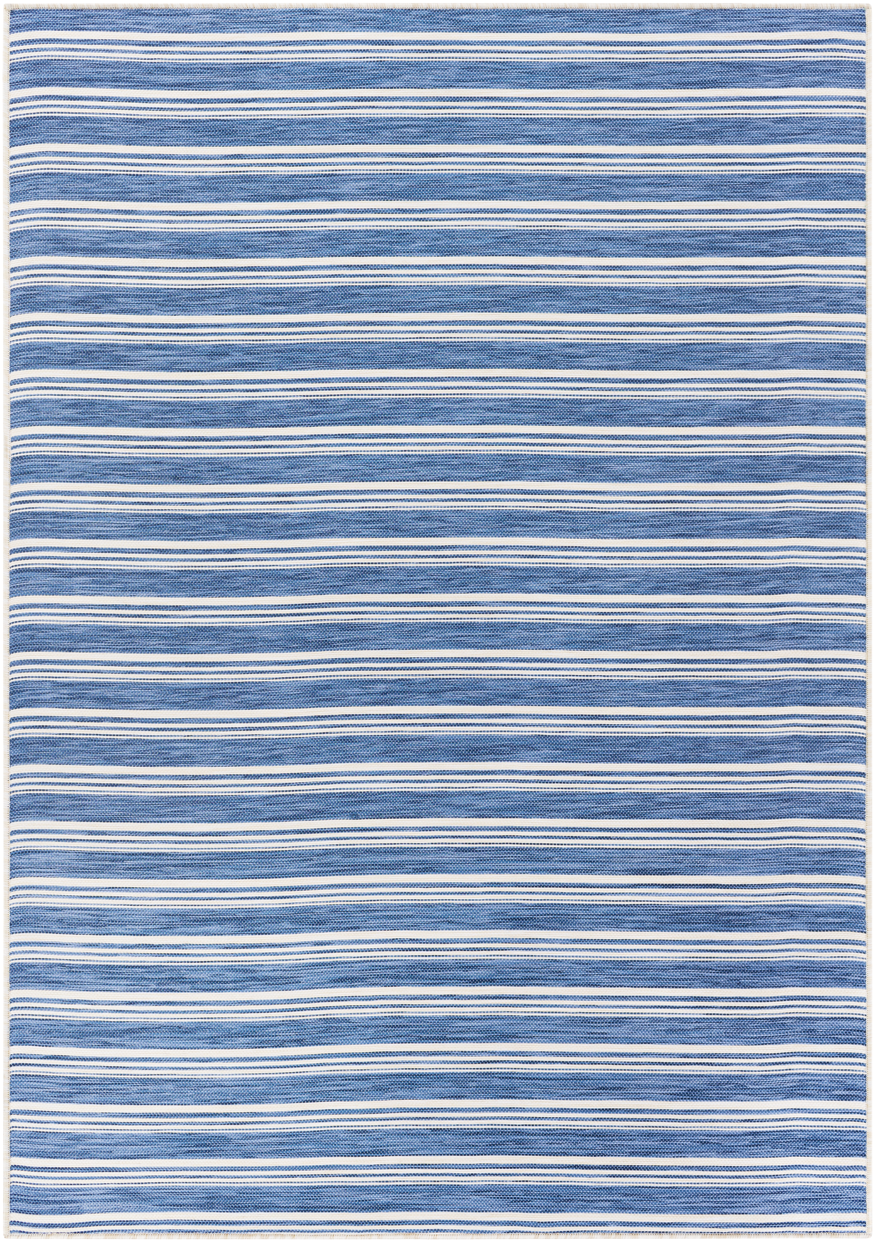 Pasadena Blue Outdoor 2'6" x 4'11" Machine Woven Rug - Image 0