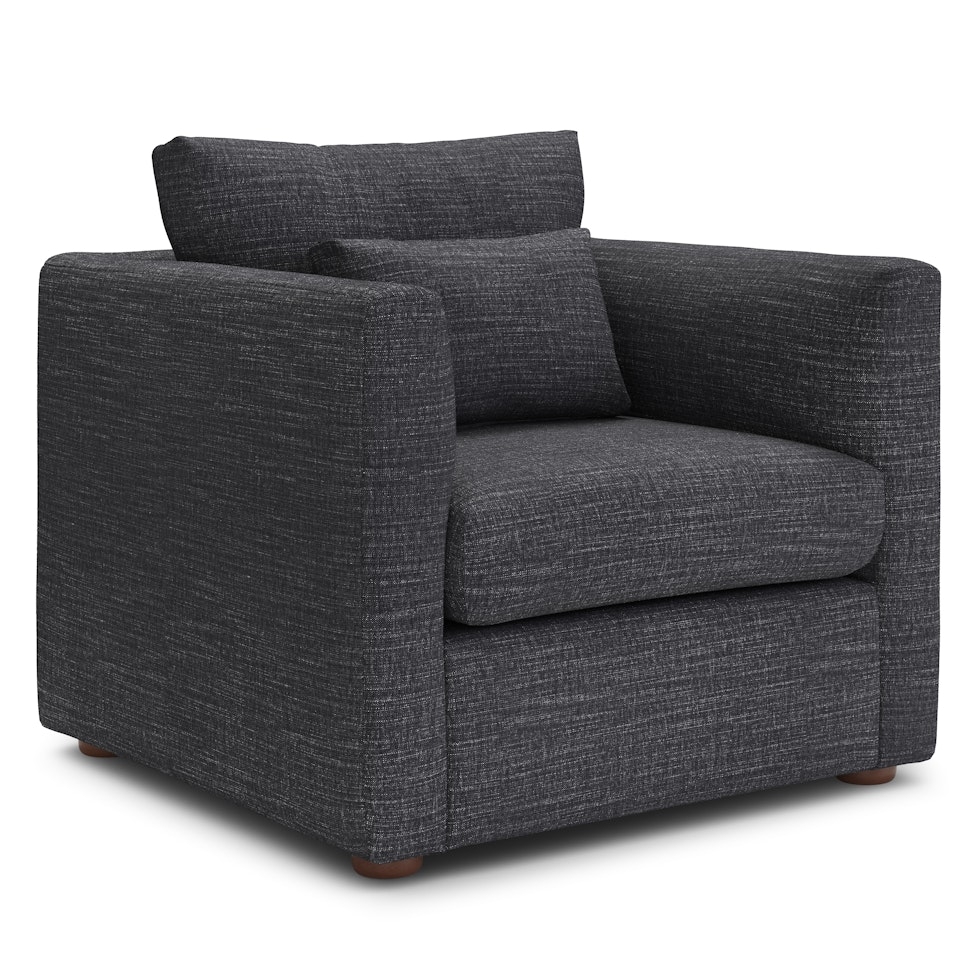 Marina 38" Lounge Chair - Napa Charcoal - Image 0