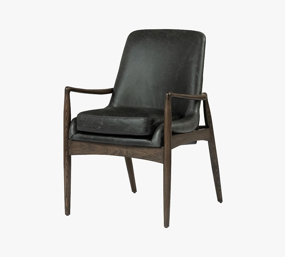 Fairview Leather Dining Chair, Durango Smoke - Image 0