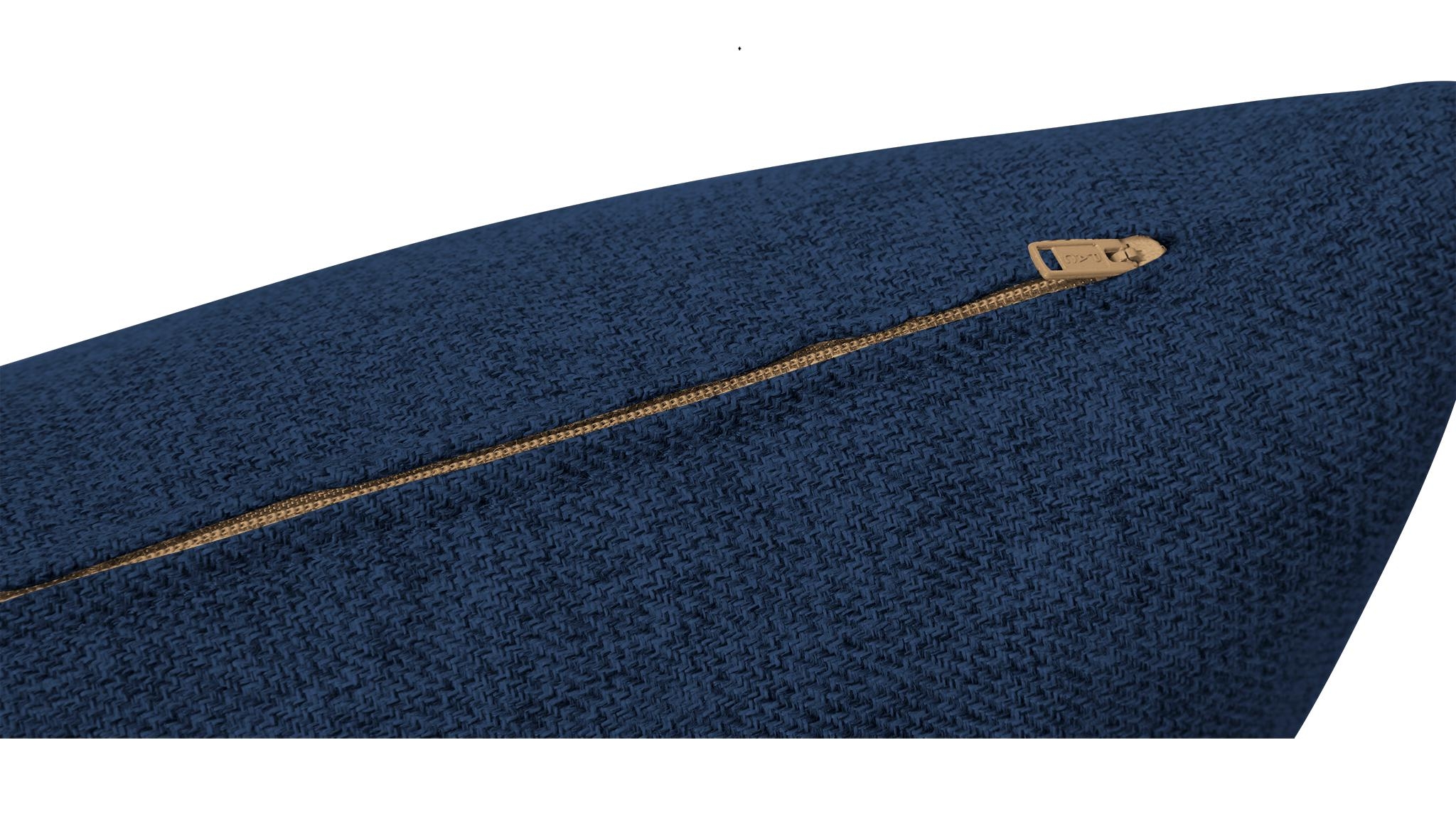 Blue Decorative Mid Century Modern Knife Edge Pillows 18 x 18 (Set of 2) - Key Largo Denim - Image 1