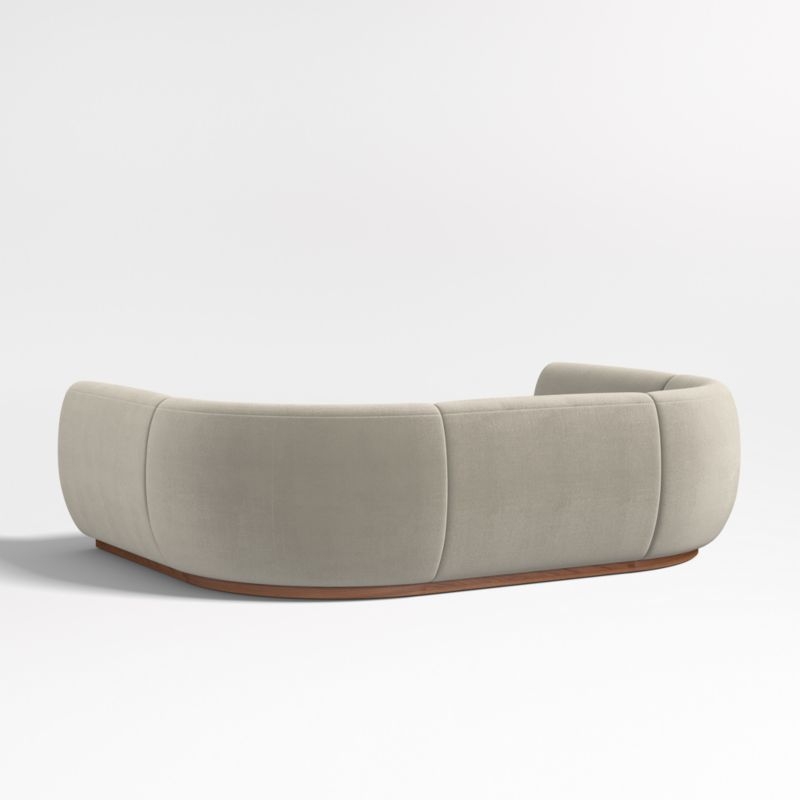 Leandro Tan Brown U-Shaped Dining Banquette with Rounded Corners - Image 3