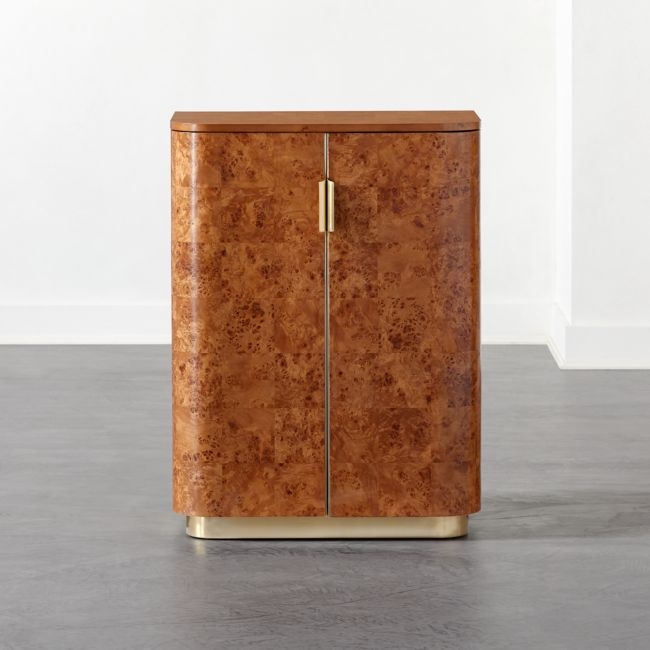 Amati Burl Wood Entryway Cabinet - Image 0