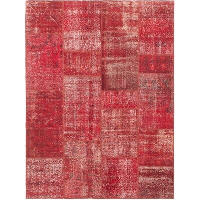 One-of-a-Kind Nalston Hand-Knotted 1980s Red 6'1" x 8'2" Wool Area Rug - Image 0