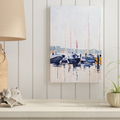 Watercolor Boat Club II by Emma Scarvey Painting Print on Canvas - Image 0