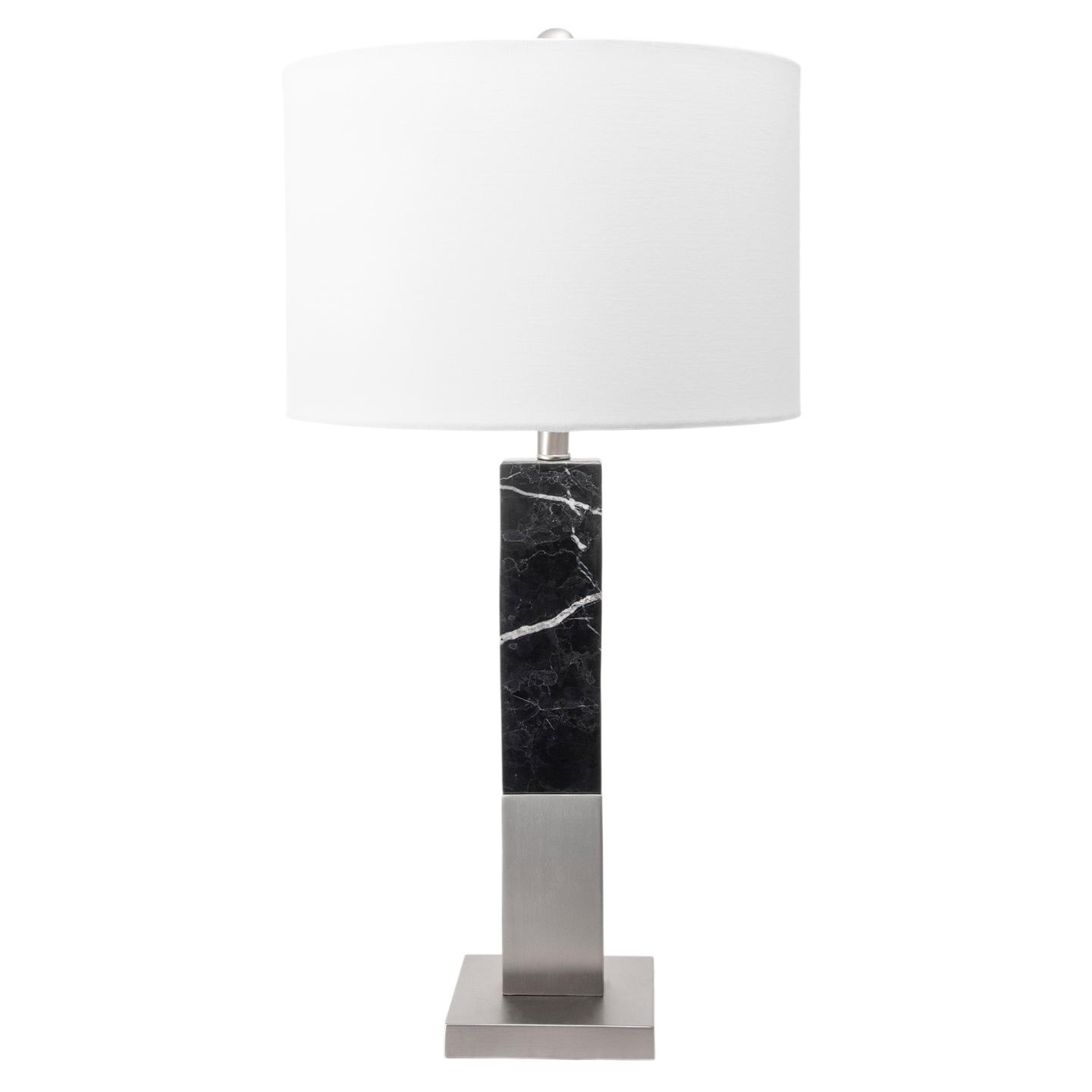 Trent 28" Marble & Iron Table Lamp - Image 2