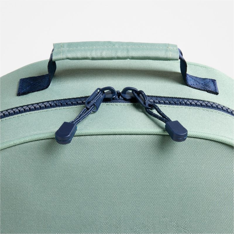 Dreamer Colorblock Green and Blue Large Kids Backpack with Side Pockets - Image 9