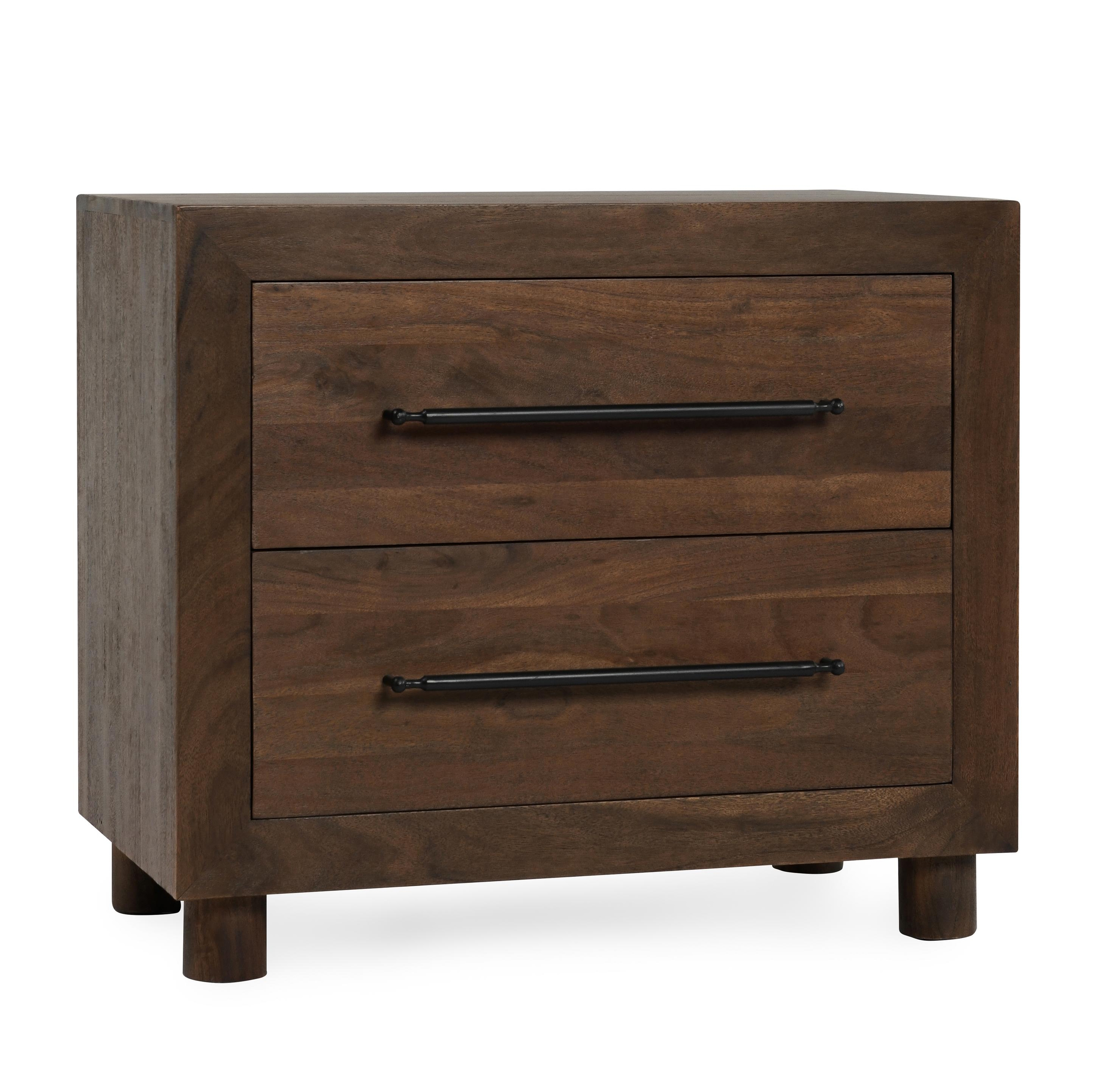 Jaxon Wood 2Dwr Nightstand Cocoa Brown - Image 0
