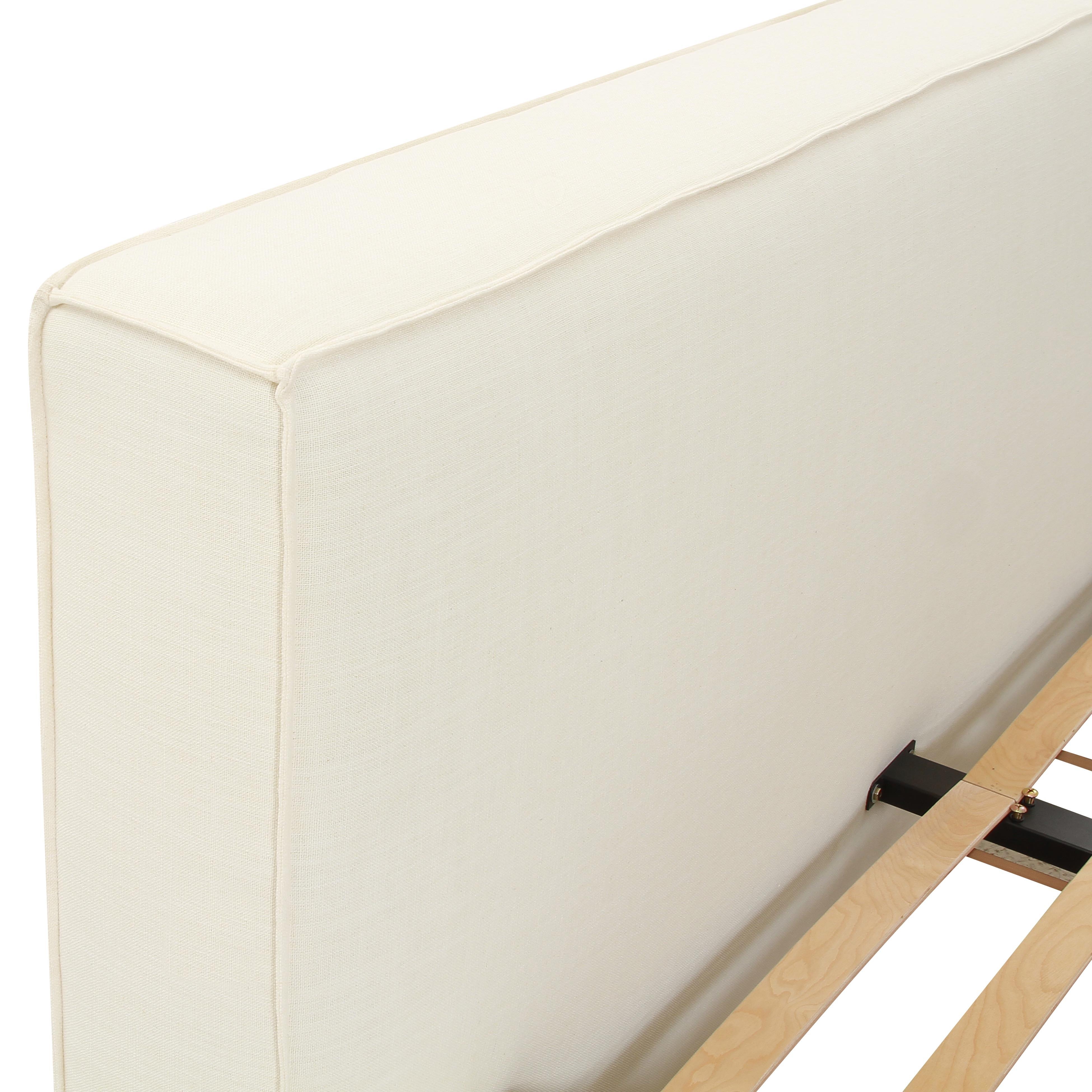 Olafur Cream Linen King Bed - Image 4