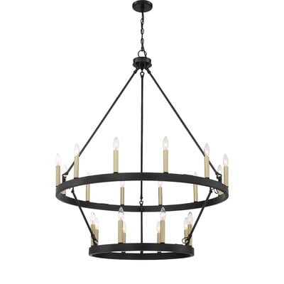 Finchley Dimmable Wagon Wheel Chandelier - Image 0