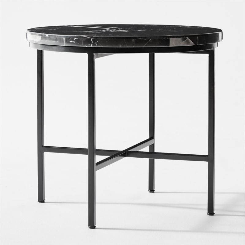 Irwin Black Marble Side Table by Paul McCobb - Image 2