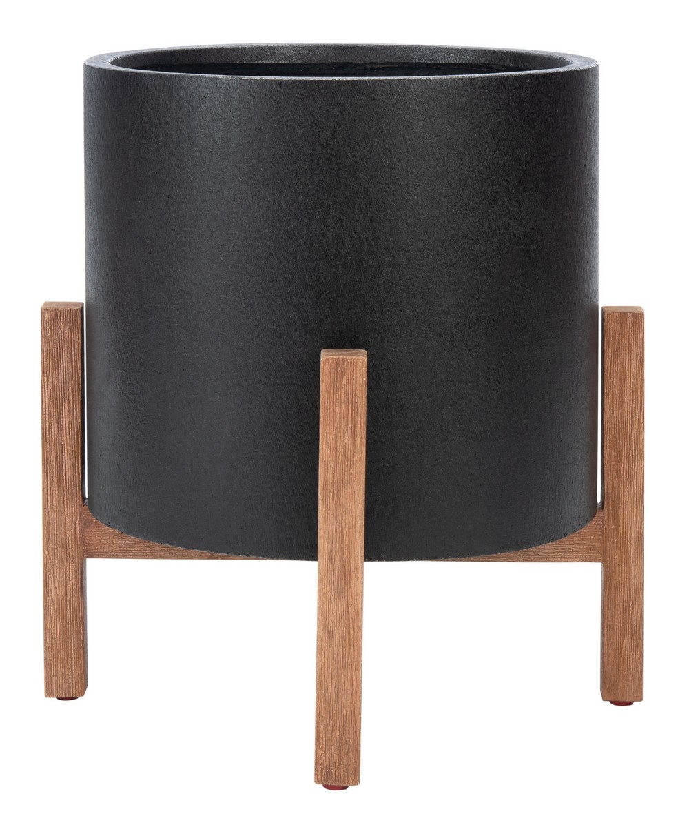 Jesper Planter - Black - Safavieh - Image 0