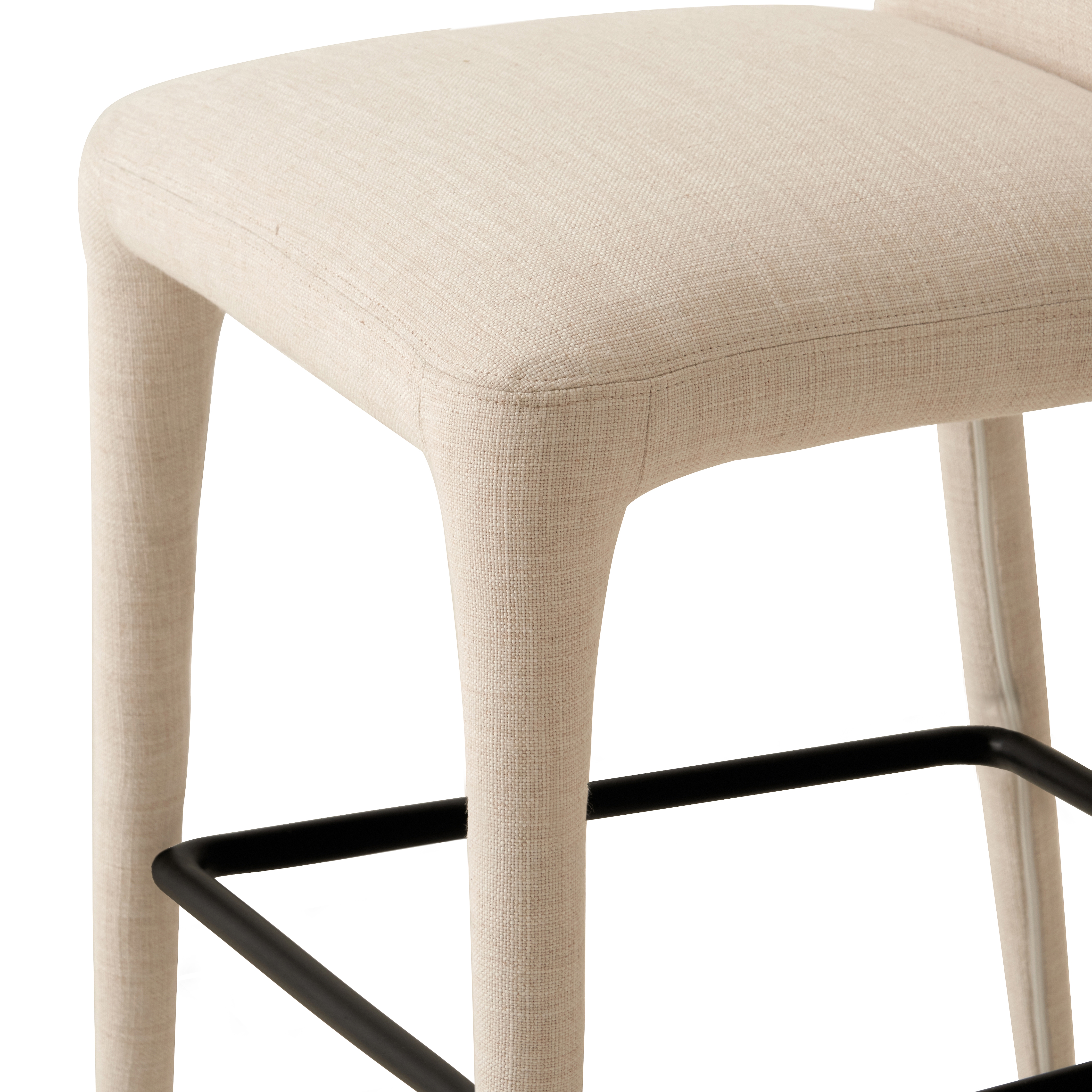 Monza Stool - Mixt Linen Natural - Image 5