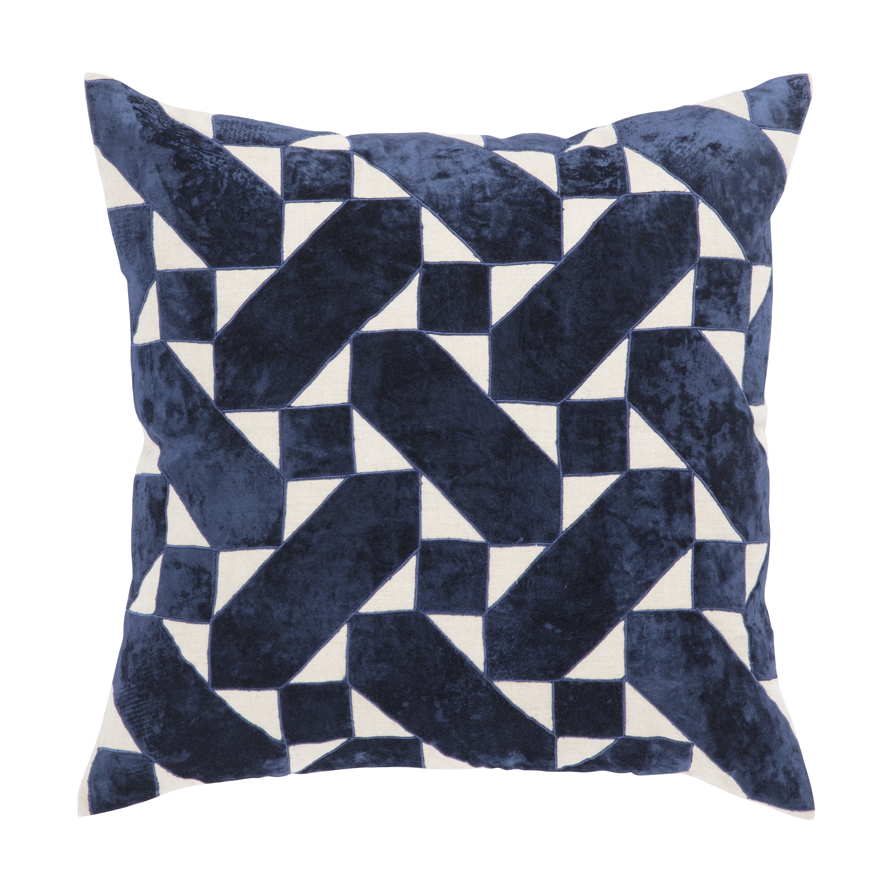 Design (US) Blue 22"X22" Pillow w/Poly fill - Image 0