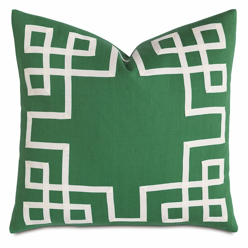 Eastern Accents Gavin Barclay Butera Square Linen Pillow Cover & Insert - Image 0