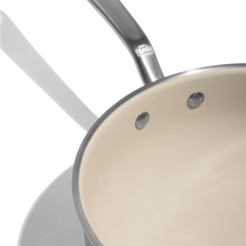 Made In CeramiClad™ Non-Stick 3-Qt. Saucier with Stainless Steel Hardware - Image 7