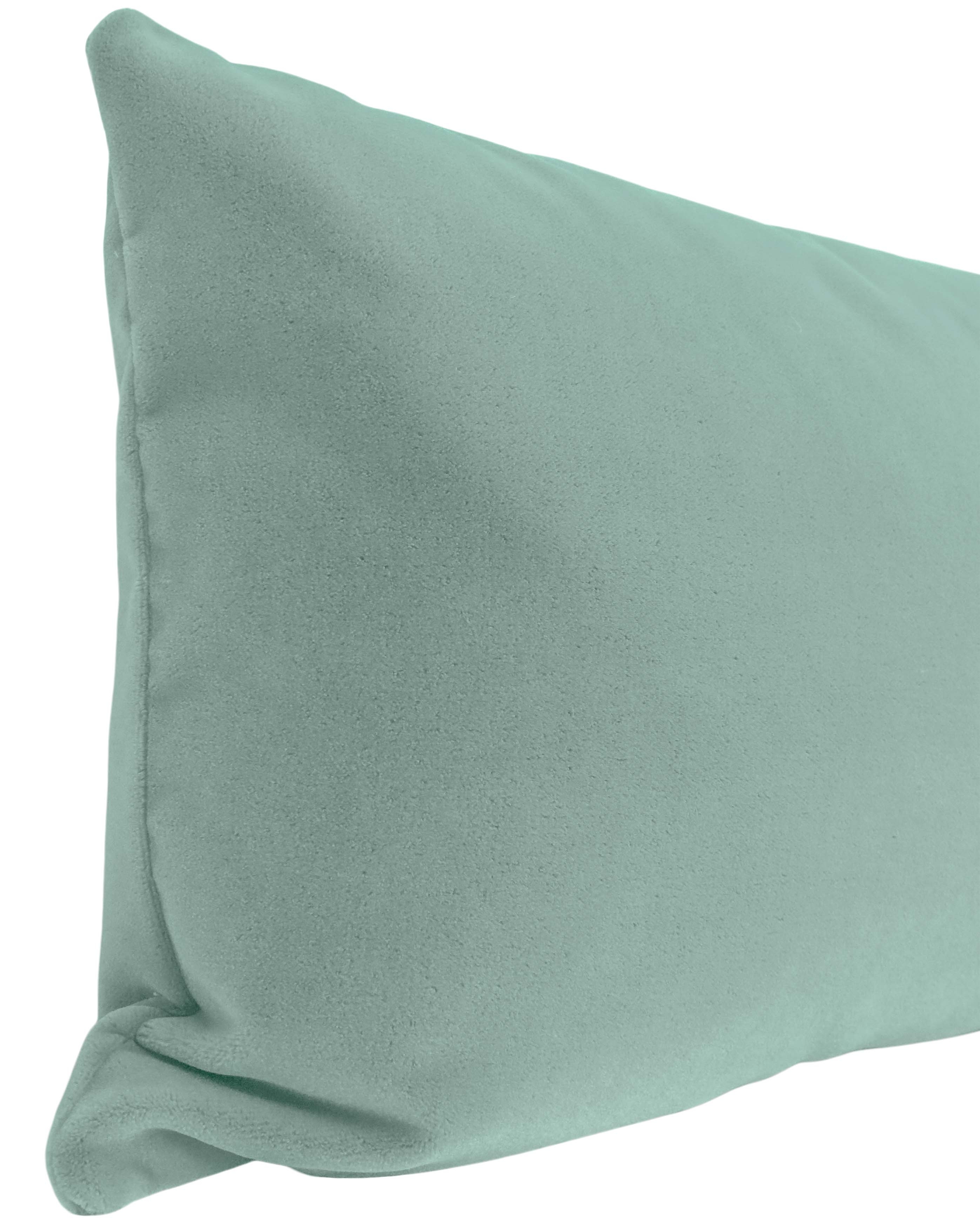 THE XL LUMBAR :: MOHAIR VELVET // CERULEAN BLUE - 14" X 48" - Image 4