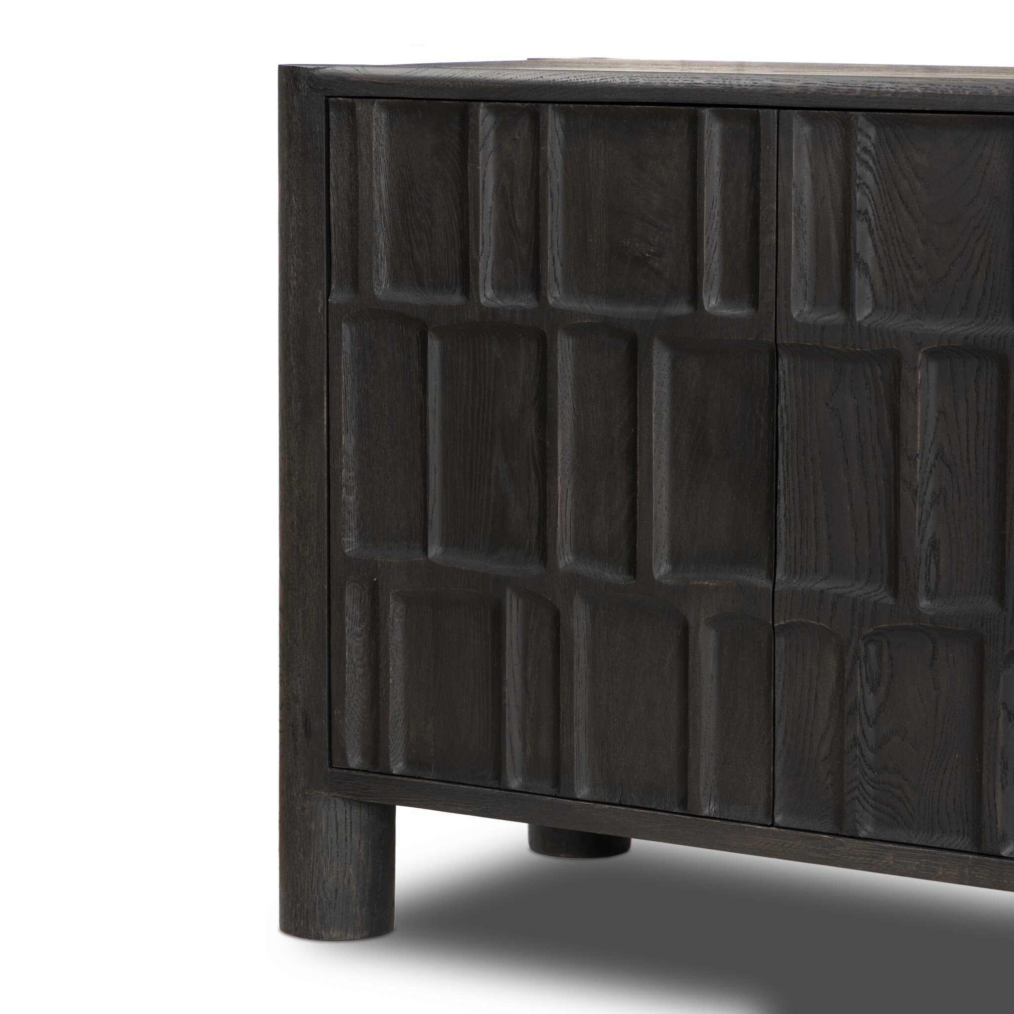 Ezri Media Console - Black Oak - Image 5