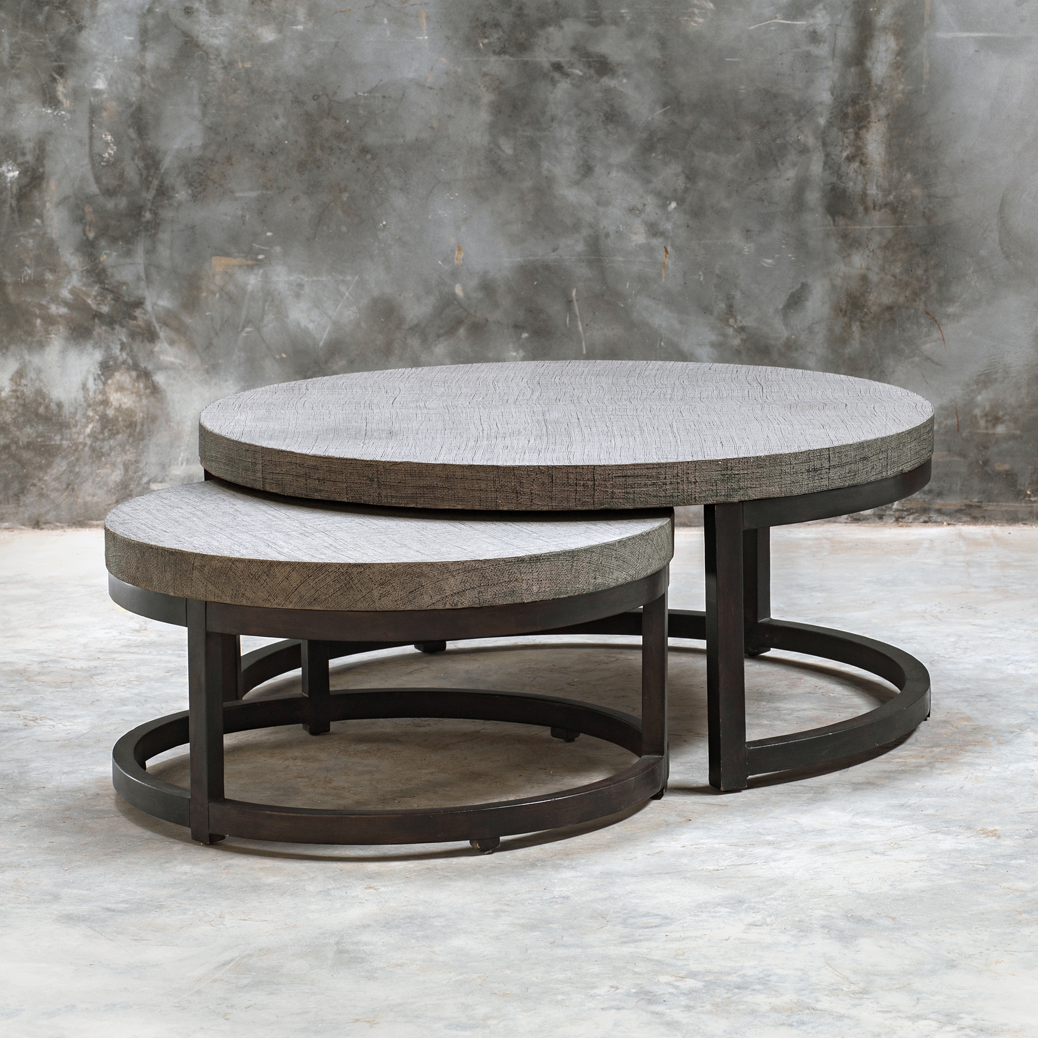 Aiyara Gray Nesting Tables, S/2 - Image 3