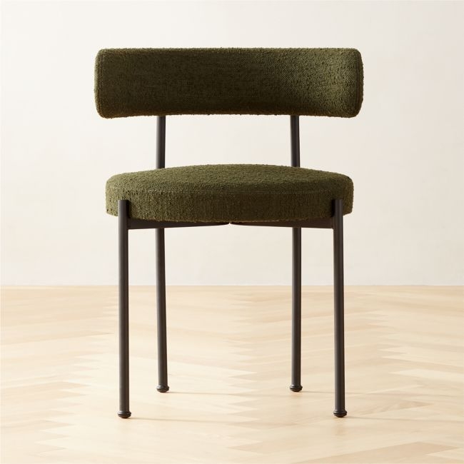 Inesse Boucle Green Dining Chair - Image 1