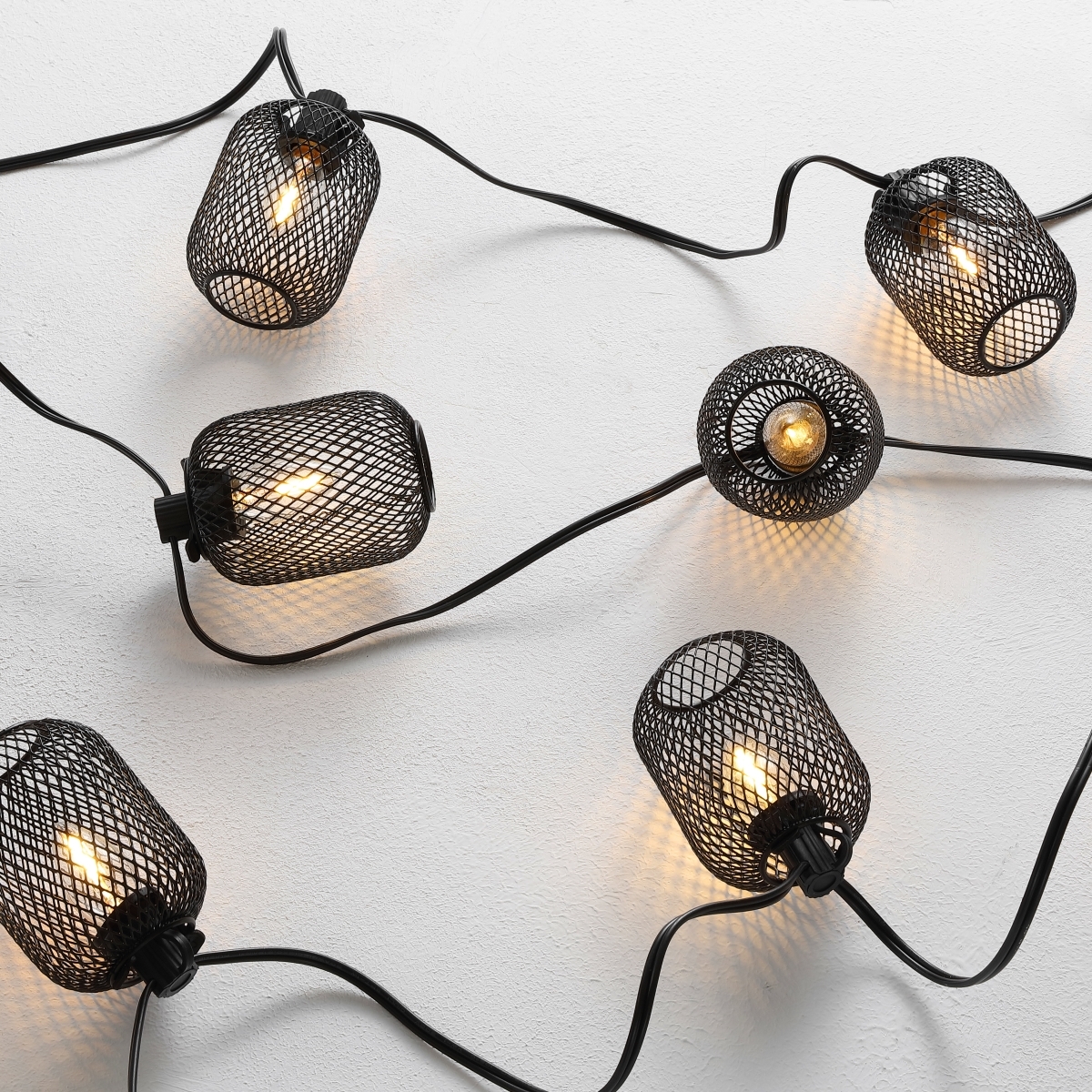 Jepsen Led Outdoor String Ligh - Black - Safavieh - Image 2