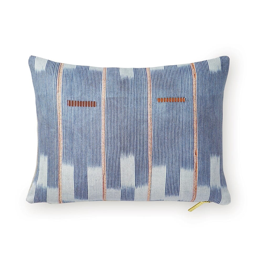 Chambray Lattice Baule Pillow - Image 0