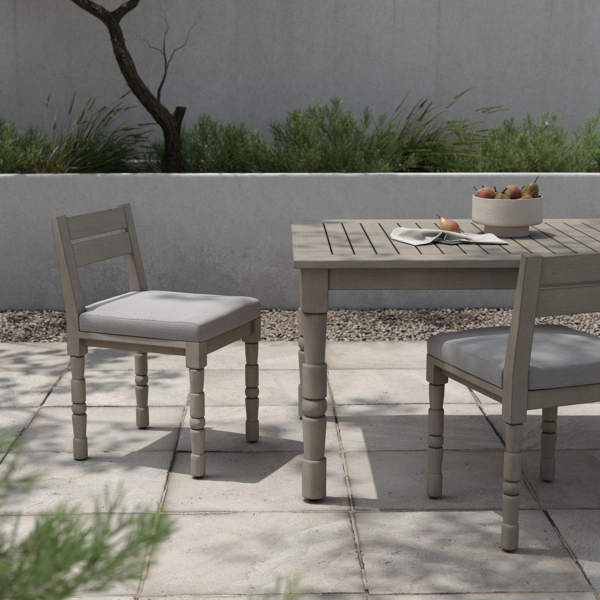 Waller Outdoor Dining Chair - Venao Grey - Image 3