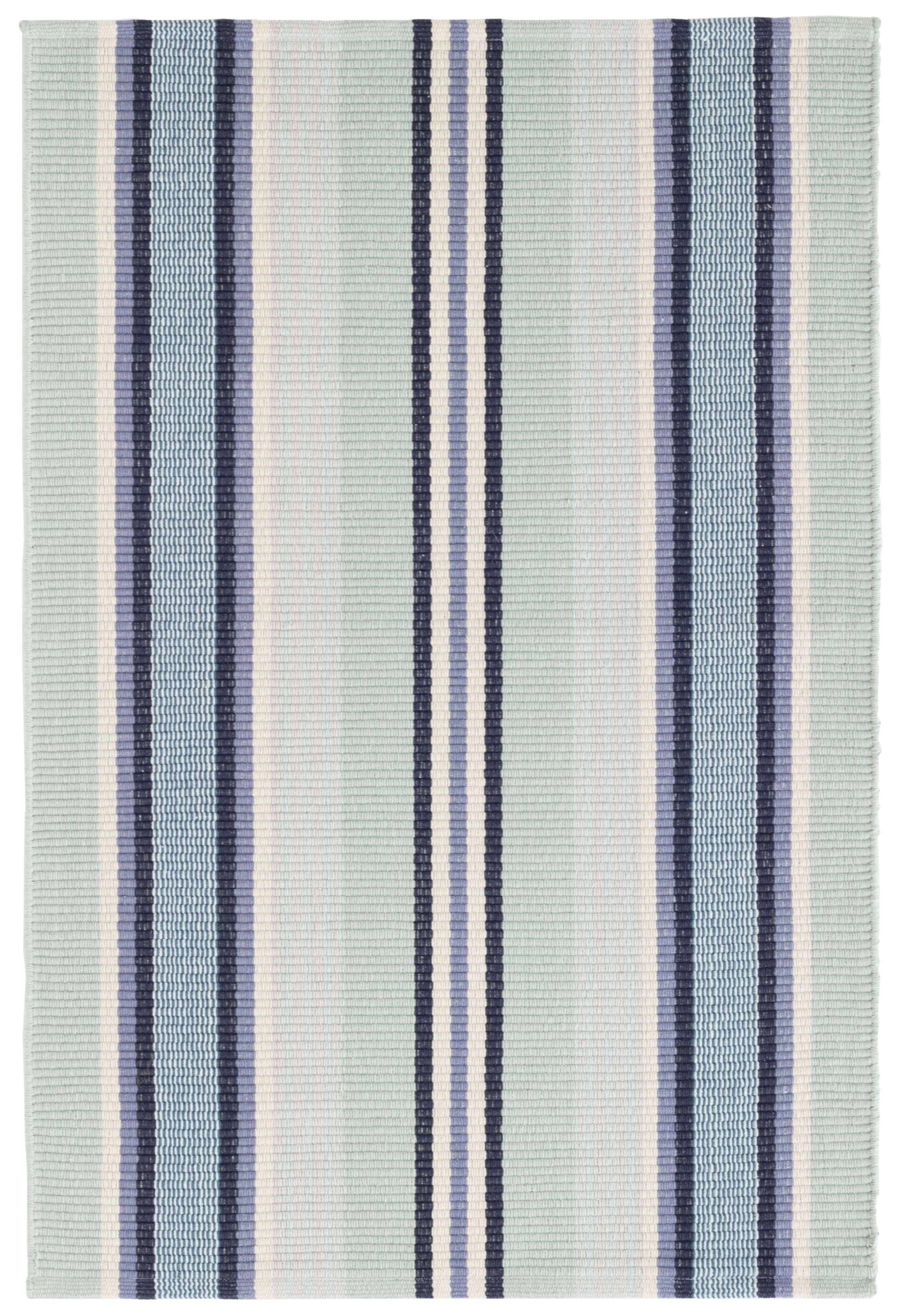Barbados Stripe Handwoven Cotton Rug - Image 0