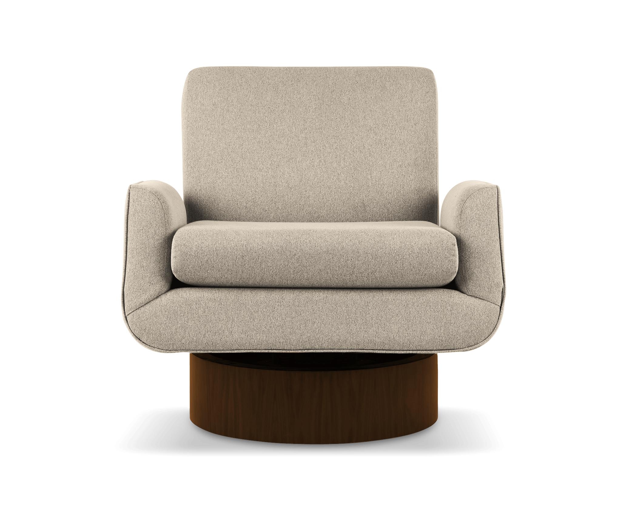 Beige Bingham Mid Century Modern Swivel Chair - Cody Sandstone - Mocha - Image 0