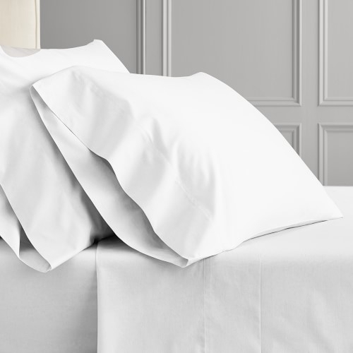 Chambers(R) Italian Percale Pillowcase, Set of 2, King, White - Image 0