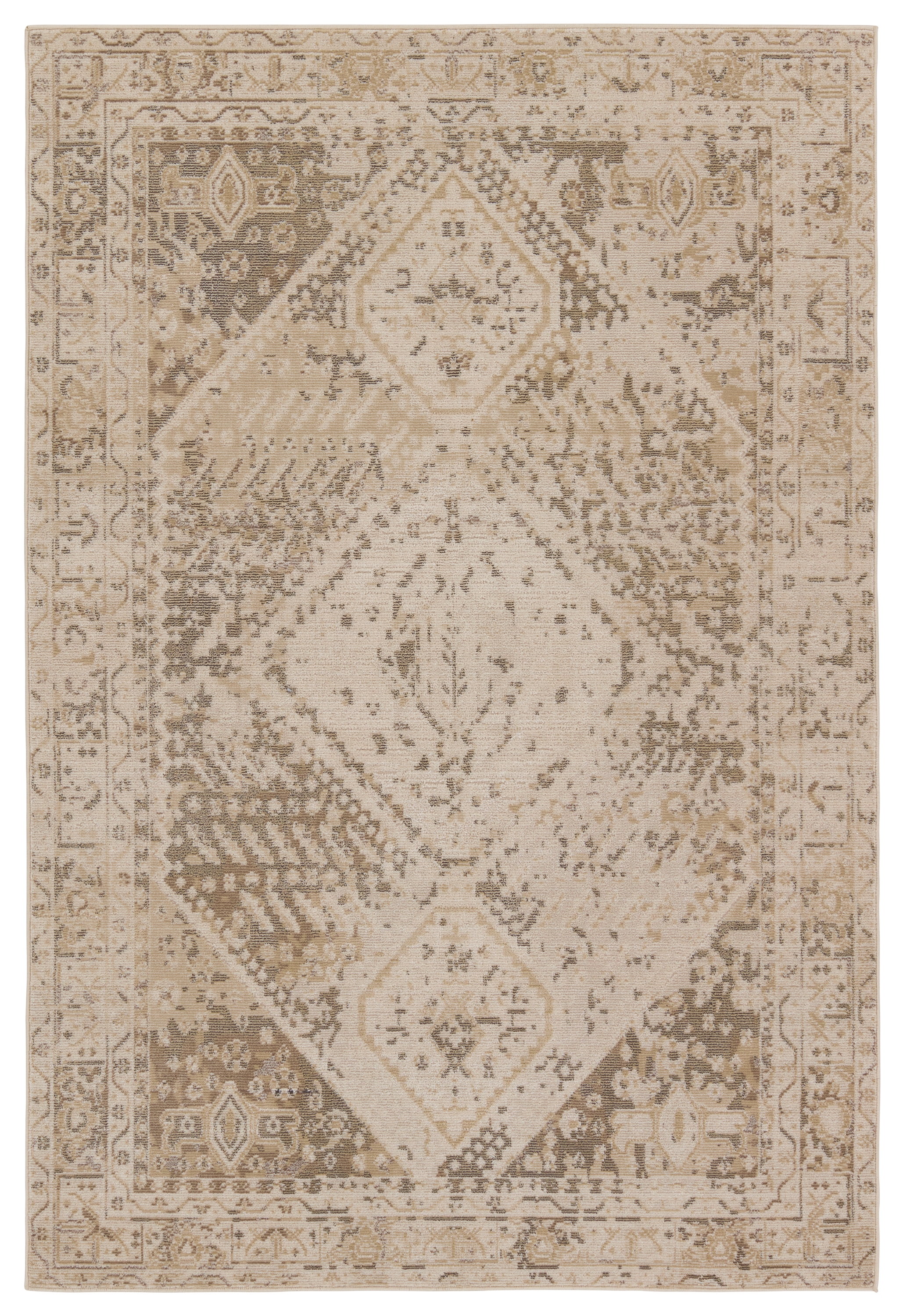 Vibe by Rush Indoor/Outdoor Medallion Beige/ Tan Area Rug (8'X10') - Image 0