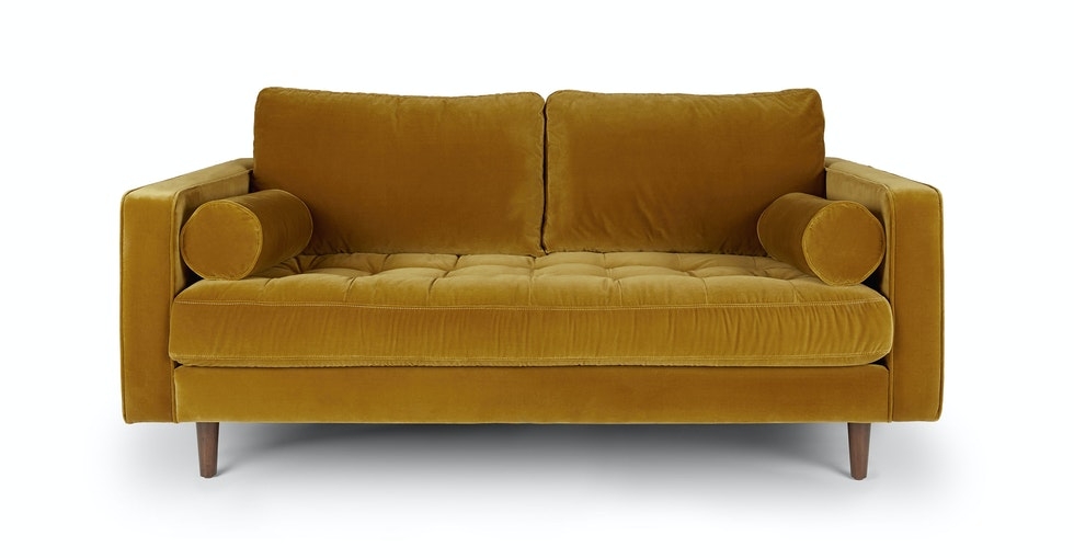 Sven Yarrow Gold 72" Sofa - Image 0