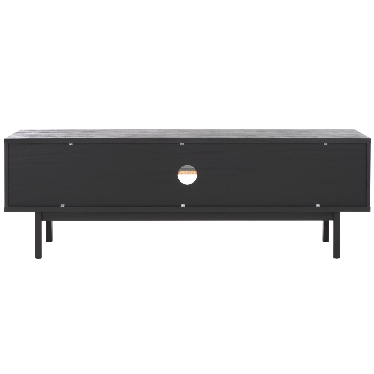 Aricia Large 2 Door Media Stand - Black - Safavieh - Image 8