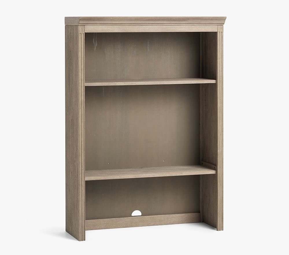 Livingston Double Bookcase Hutch, Grey Wash, In-Home Delivery - Image 0