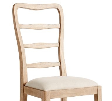 Ashford Side Dining Chair, Lancaster Pine Frame &amp; Erin Linen Oatmeal Seat - Image 2