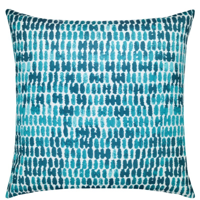 Elaine Smith Thumbprint Outdoor Square Sunbrella Pillow Cover and Insert - Image 0
