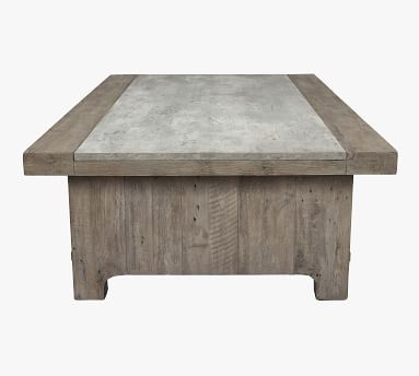 Gordon 66" Rectangular Reclaimed Wood Coffee Table, Corsican Gray - Image 3