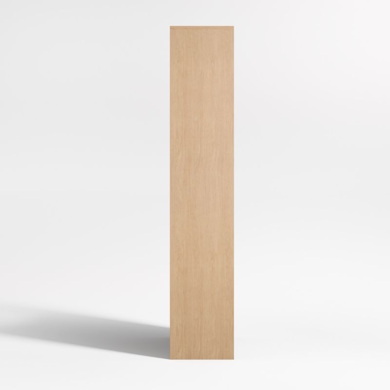 Terrazza 38" Natural Solid Oak Wood 2-Shelf Storage Bookcase Cabinet - Image 3
