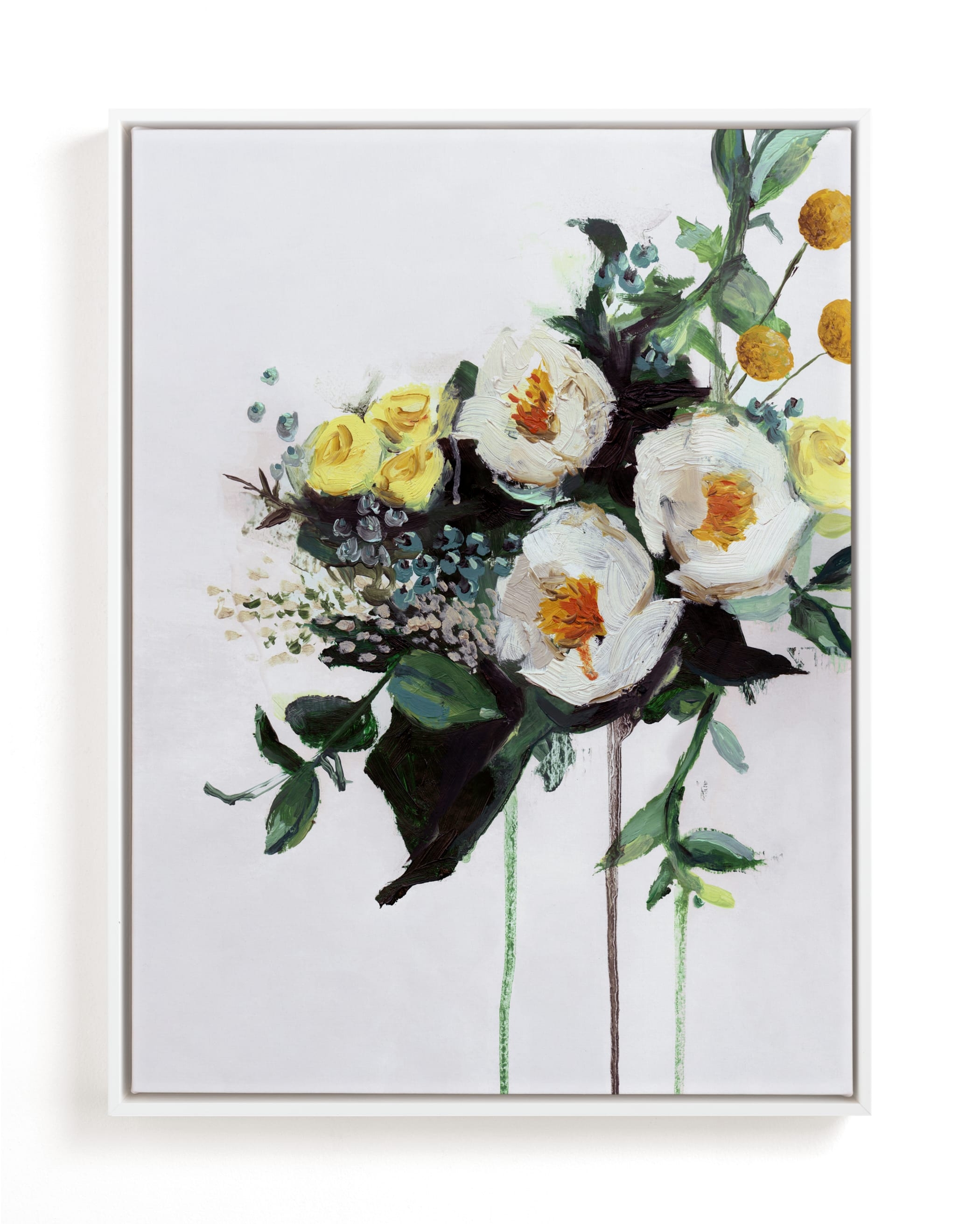 White Flowers Limited Edition Fine Art Print 2 - Image 0