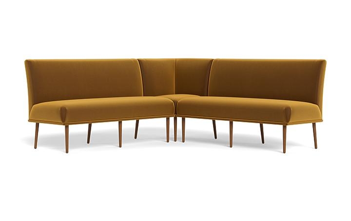 Dorian Upholstered Corner Banquette with Tufting Option - Image 2