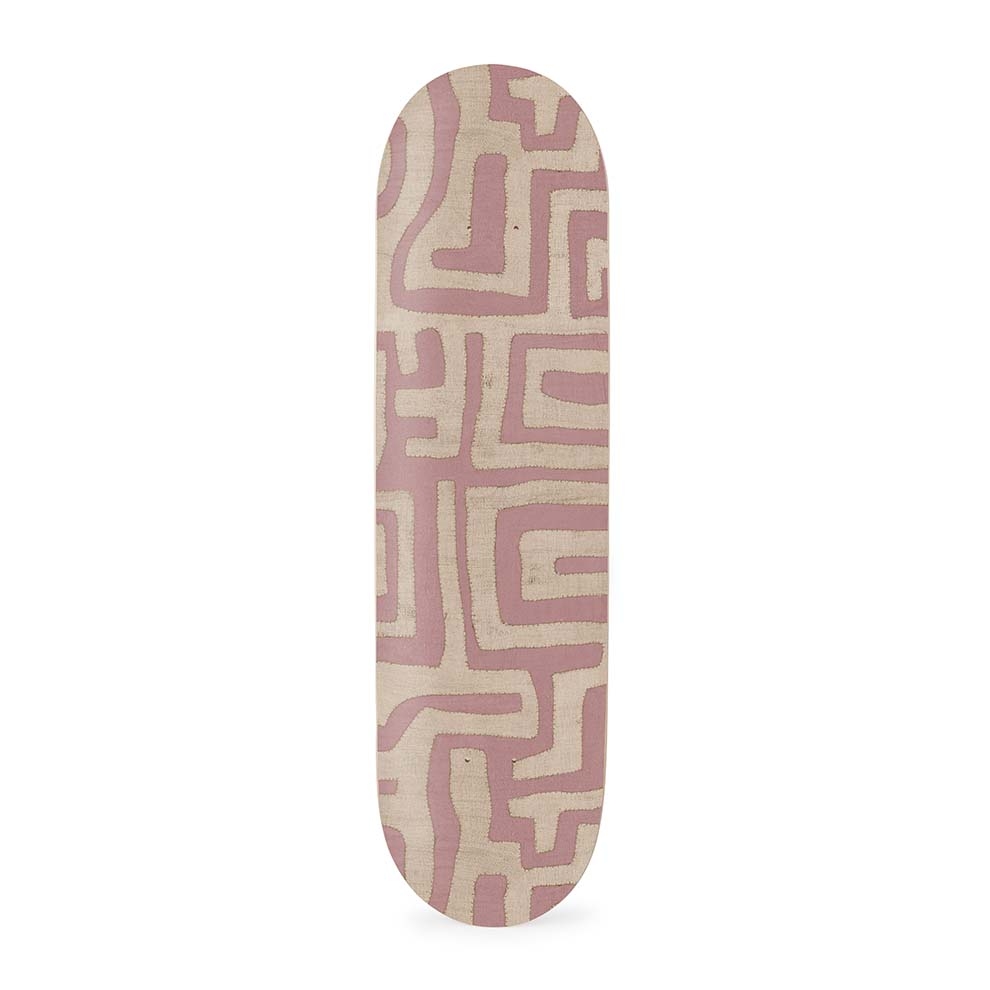 Terracotta Classic Kuba Cloth Skateboard - Image 0