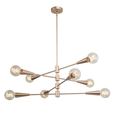 Cayleigh 8 - Light Sputnik Modern Linear Chandelier - Image 0