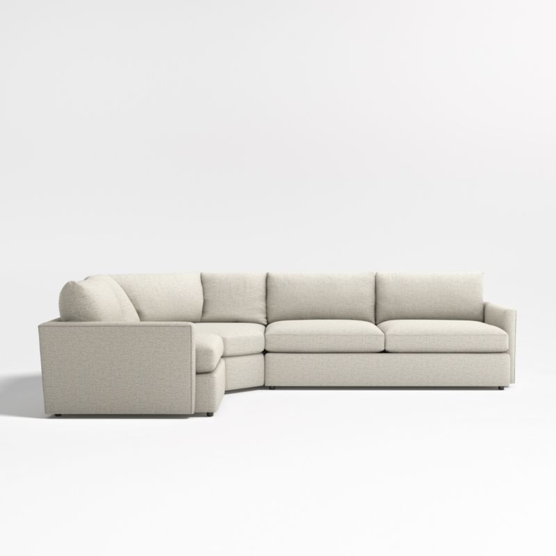 Lounge Deep 3-Piece L-Shaped Wedge Sectional Sofa - Image 1