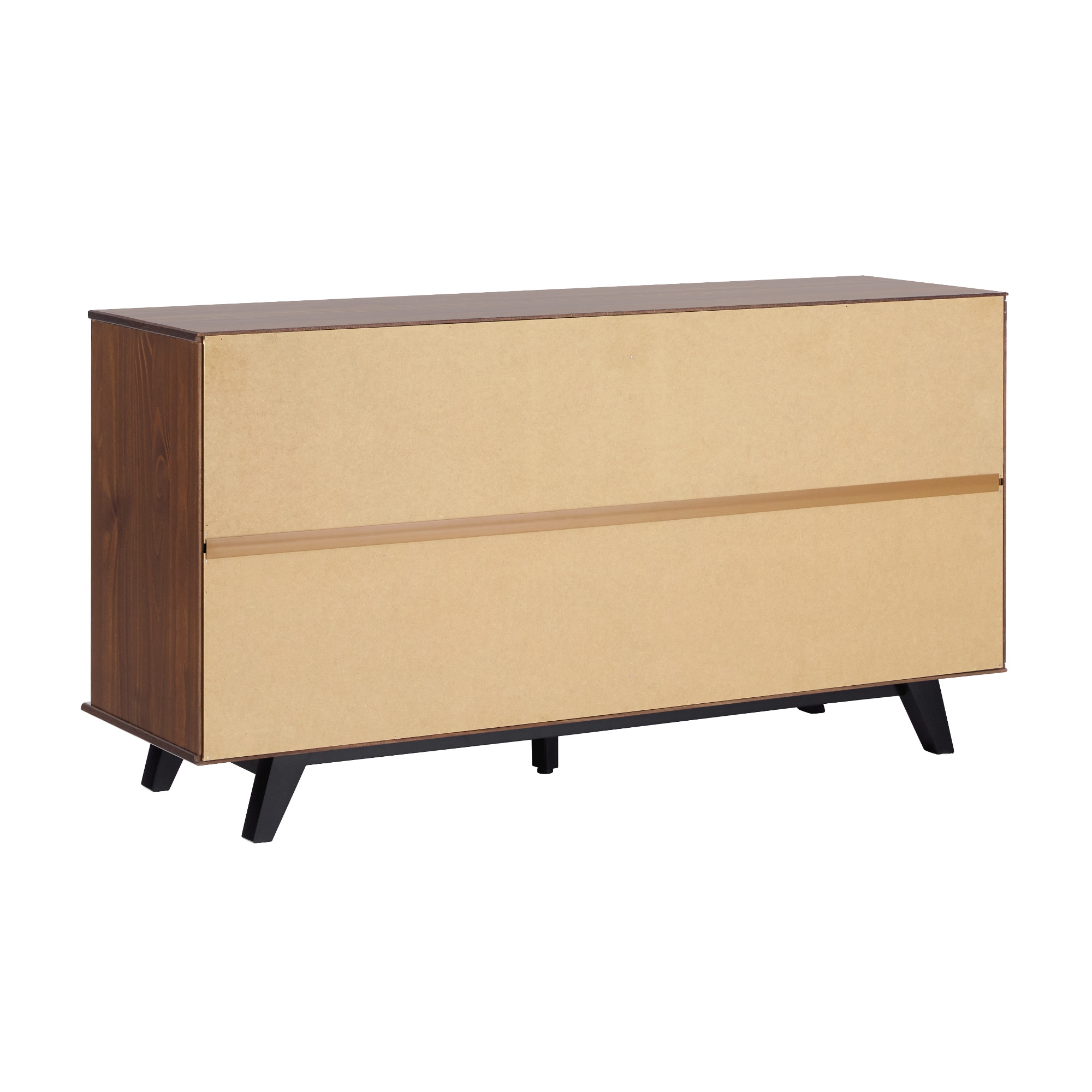 Modern Solid Wood Detailed 6-Drawer Dresser - Walnut - Image 2